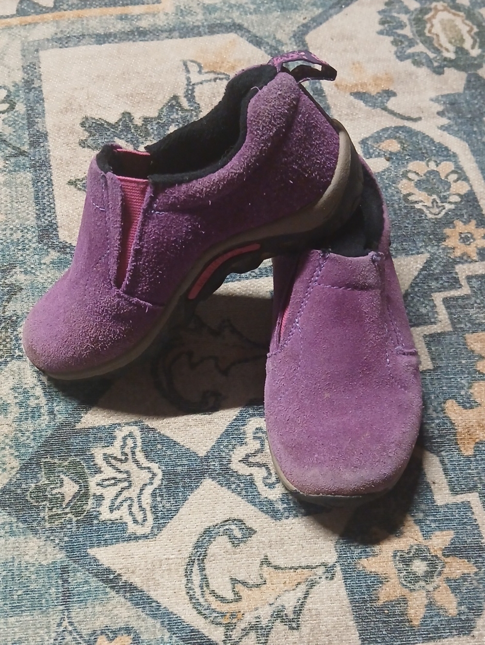 Merrell Girl's Purple Suede Slip-On Casual Shoes